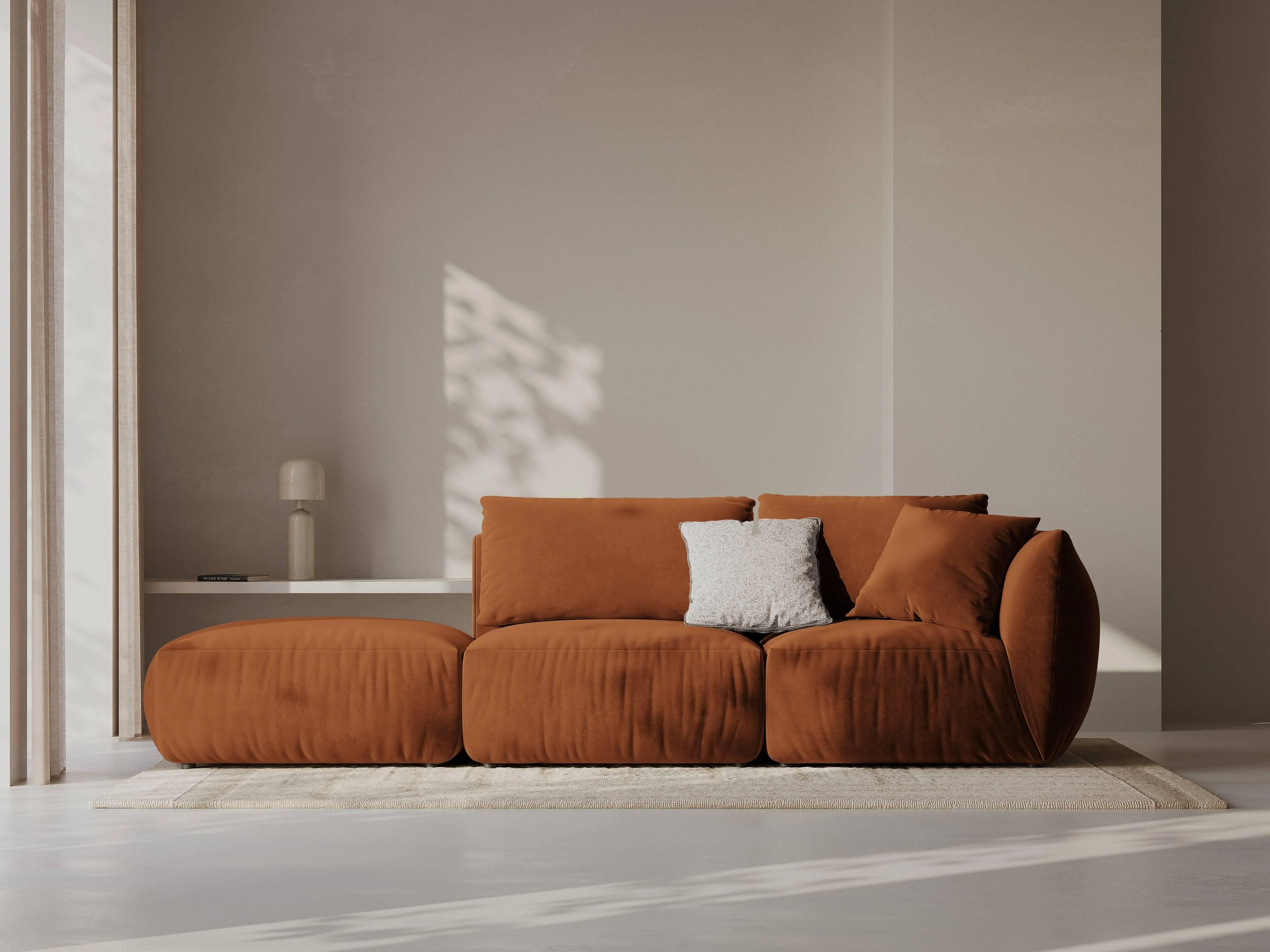 Hoekbank Chris 3-zits links velvet
