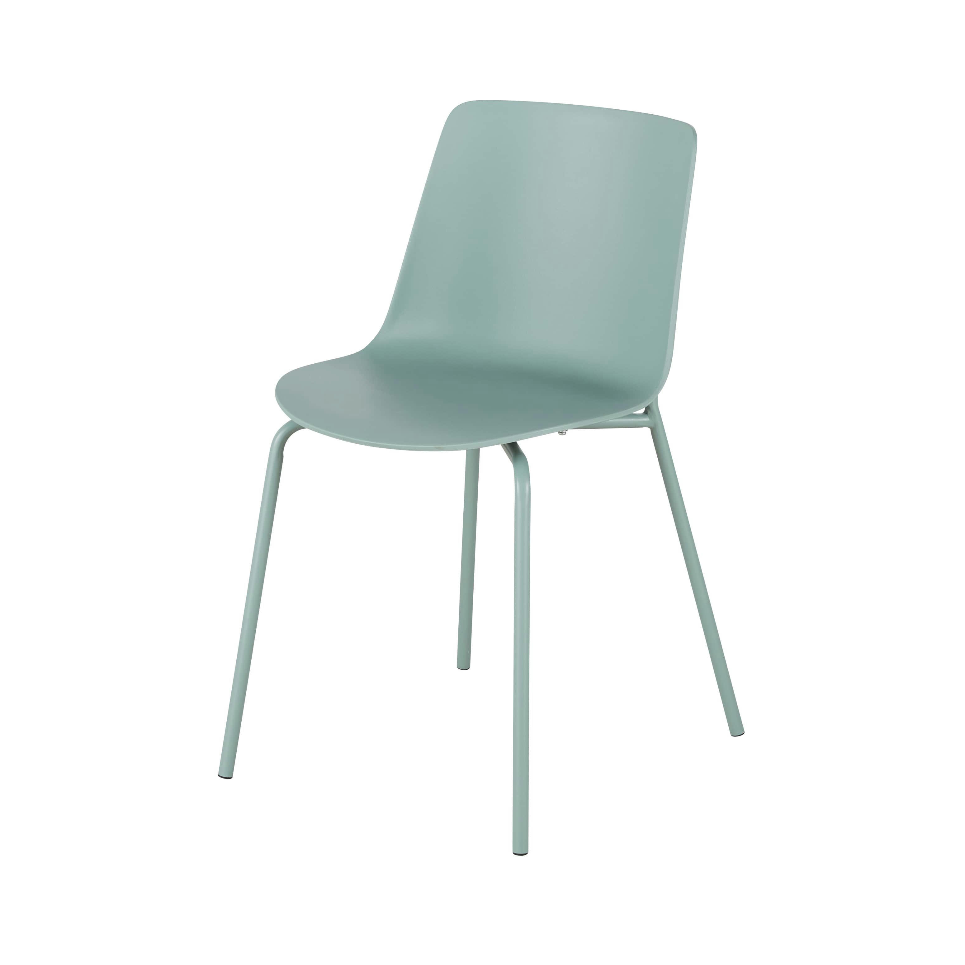 Fiby - Chaises en polypropylène et métal vert sauge (x2)