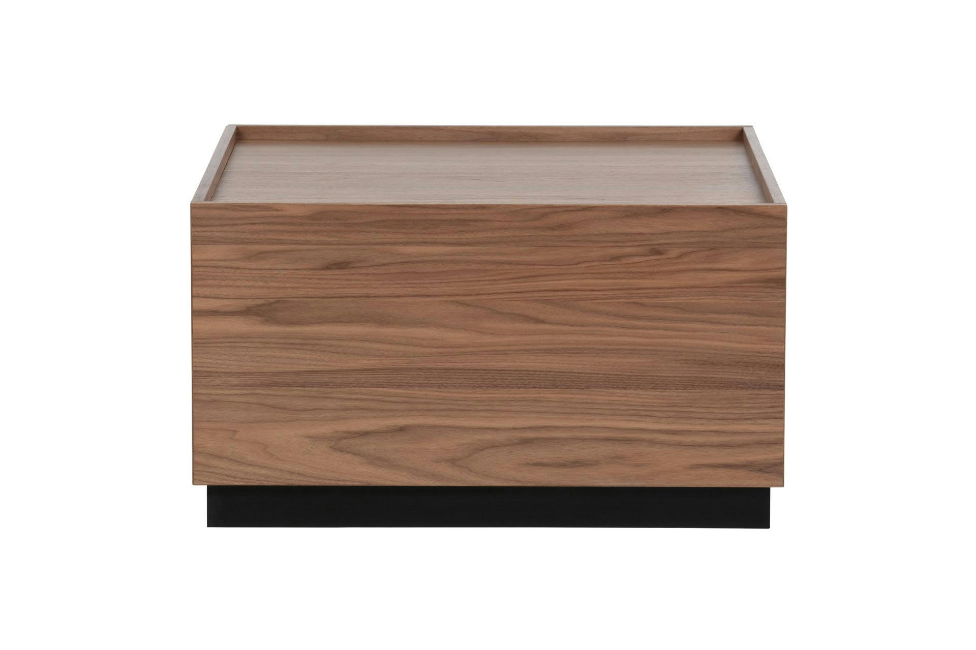 BLOCK - Table basse en bois de noyer marron