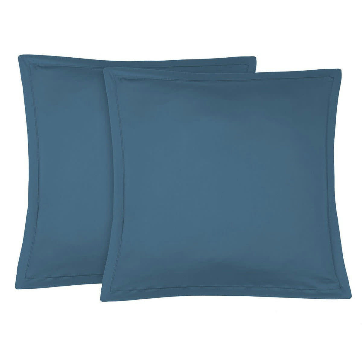 JULIA - Taie d'oreiller (x2) satin de coton  65x65 canard