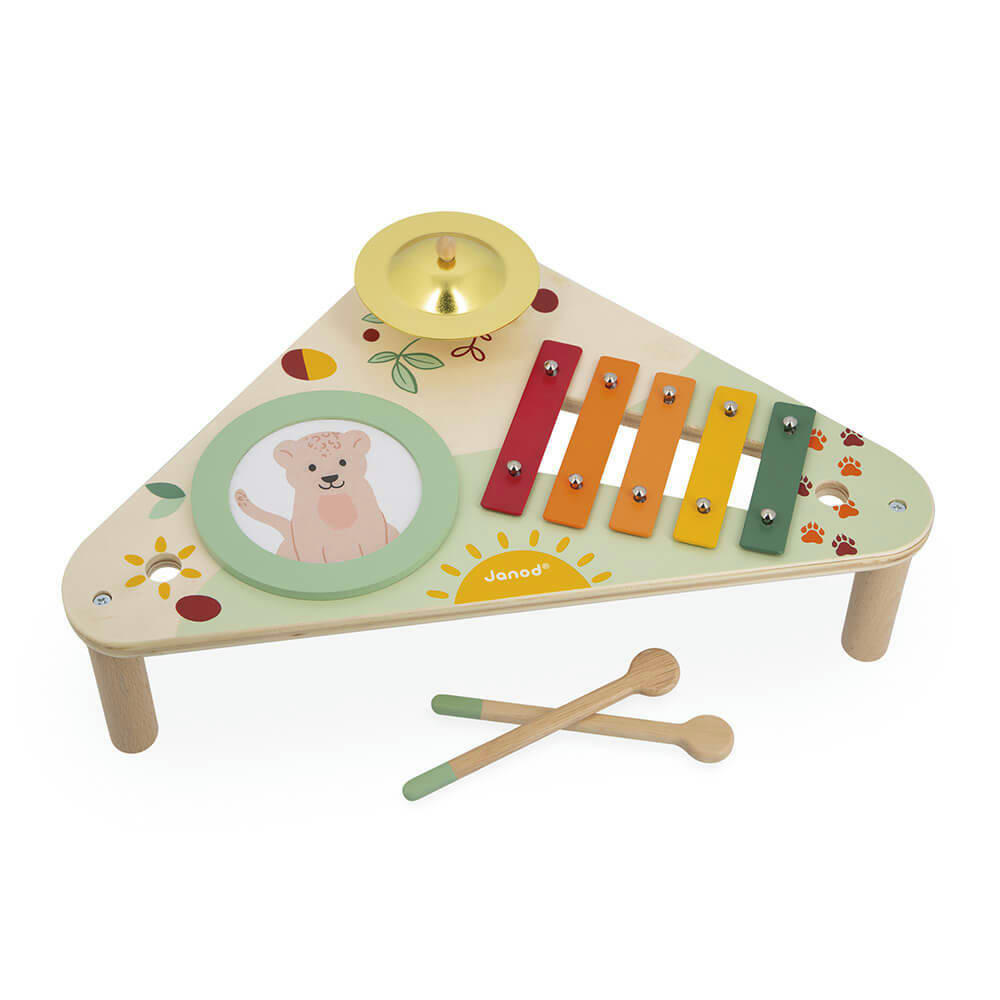 - Table musicale en bois aux couleurs douces