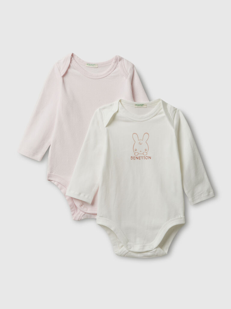 Two long sleeve bodysuits