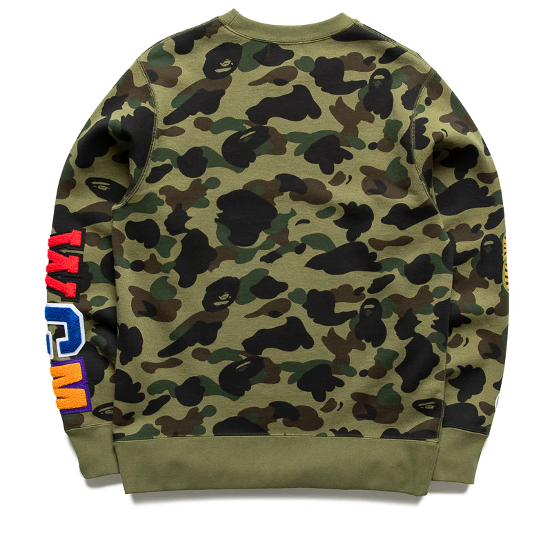 A Bathing Ape 1st Camo Shark Crewneck - Green