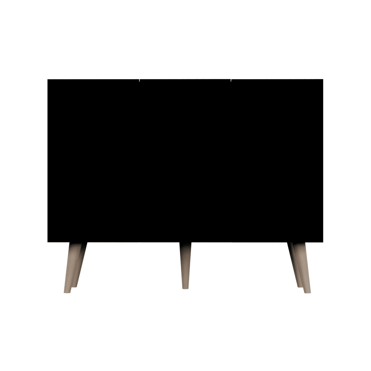 - Commode 3 portes noir