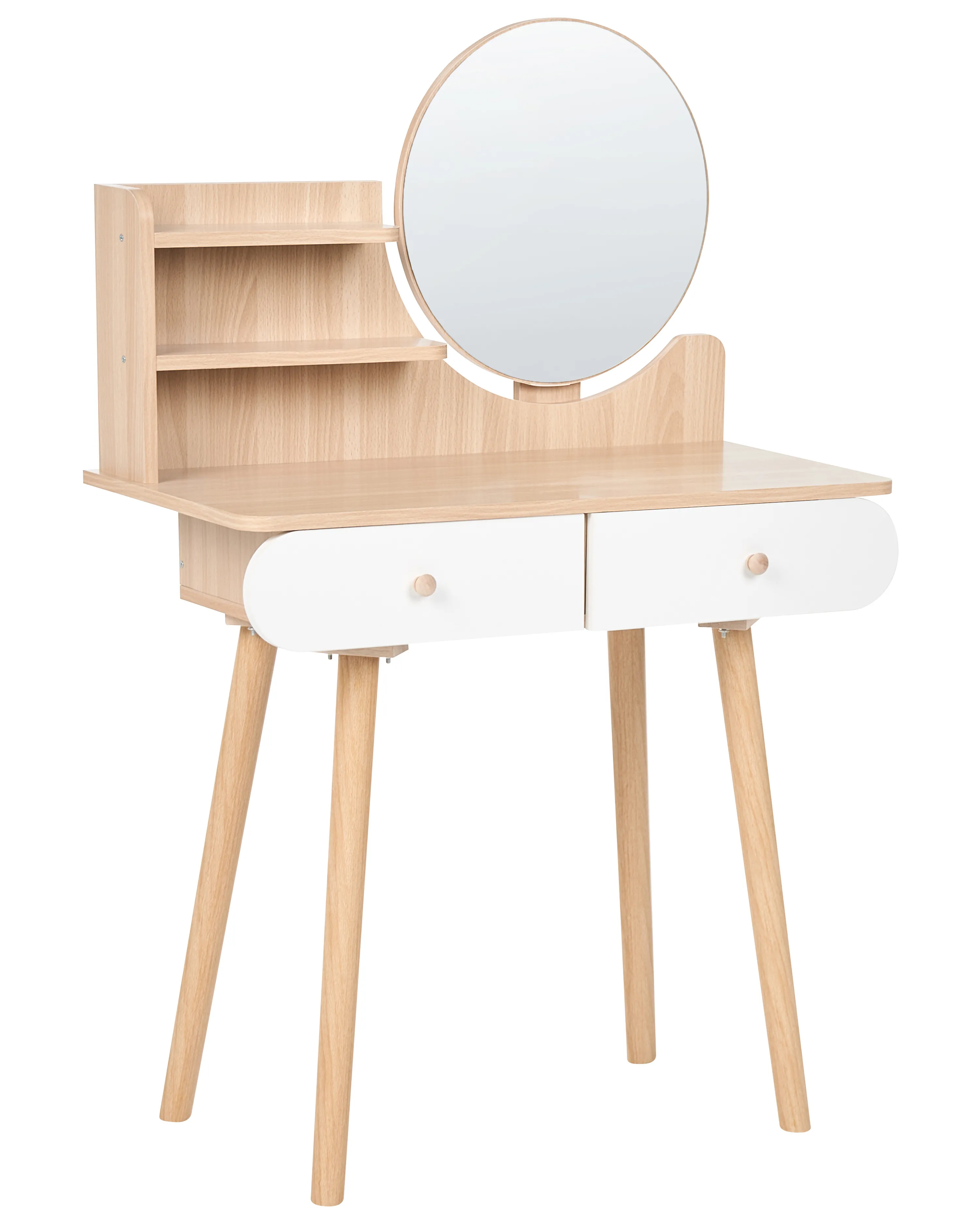 Dressing Table with Mirror CHAMBLY Light Brown