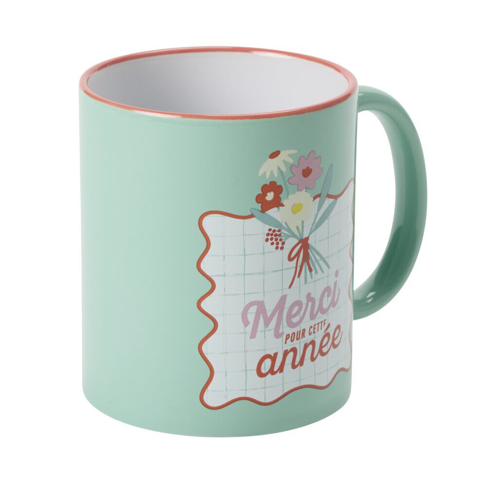 Mug remerciement Merci pour cette année 350ml céramique à motif (3 modèles)