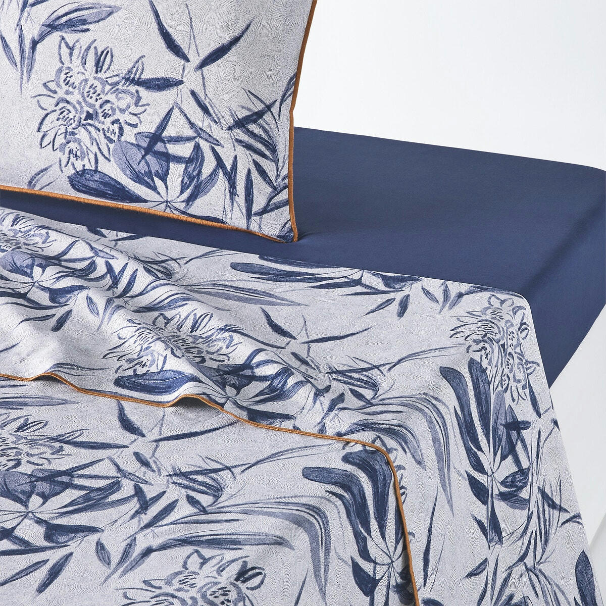Drap plat percale de coton, Mishima