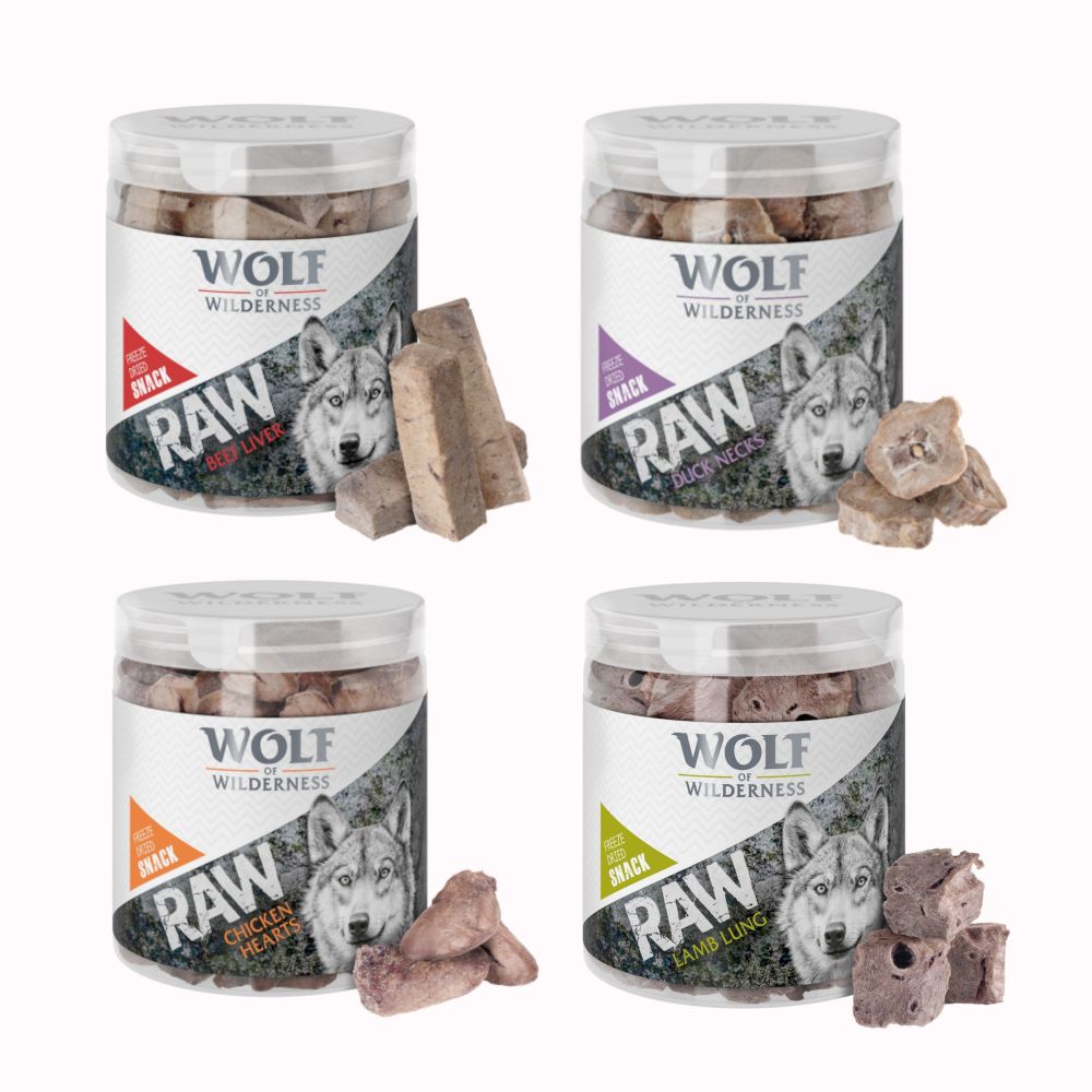 Wolf of Wilderness RAW Freeze-dried Snacks Mixed Trial Pack