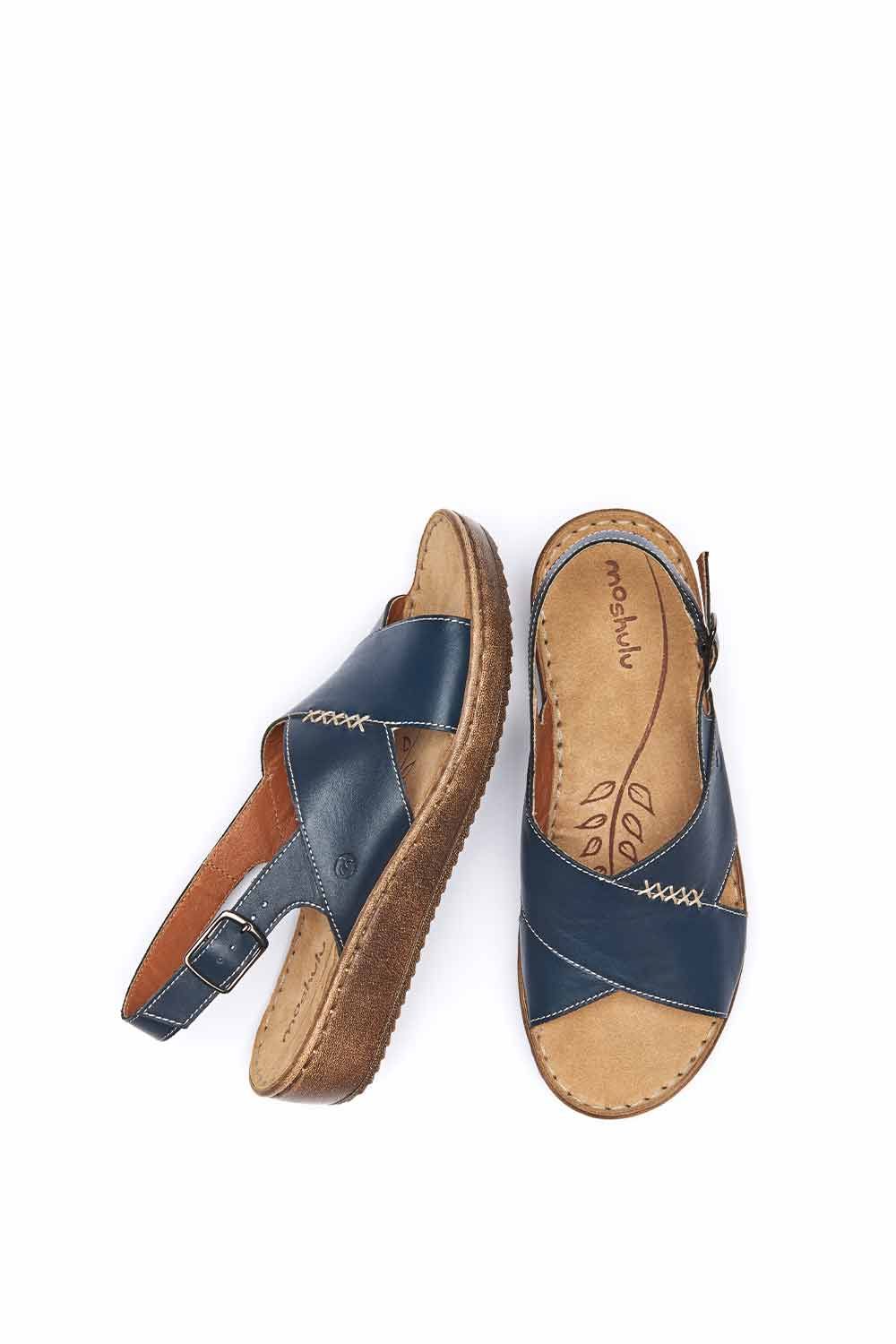 Moshulu Santa Barbara' Slingback Crossover Sandals