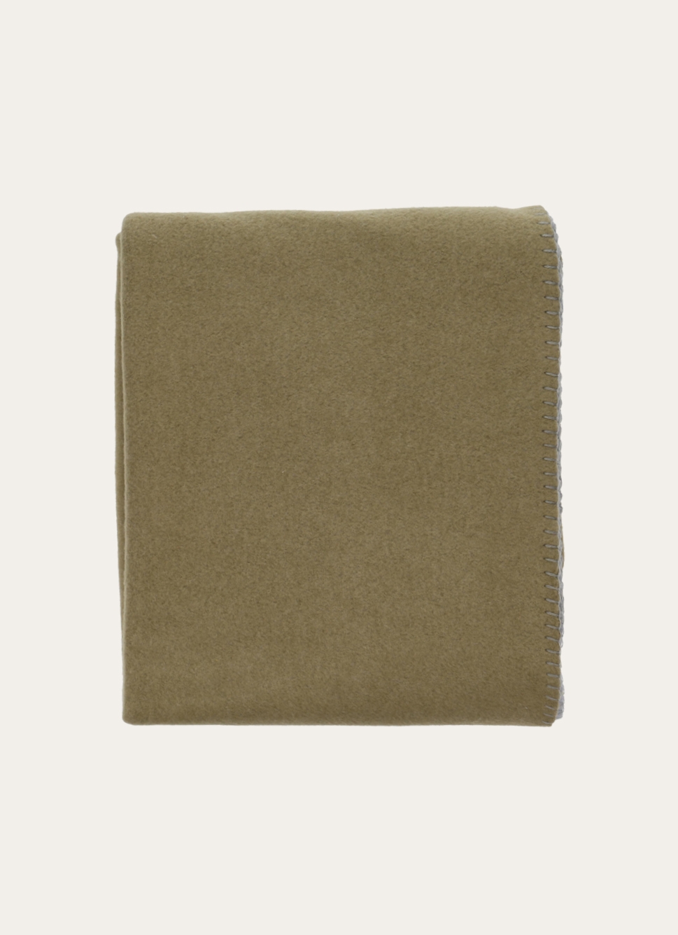 PLAID POLAIRE BICOLORE VERT