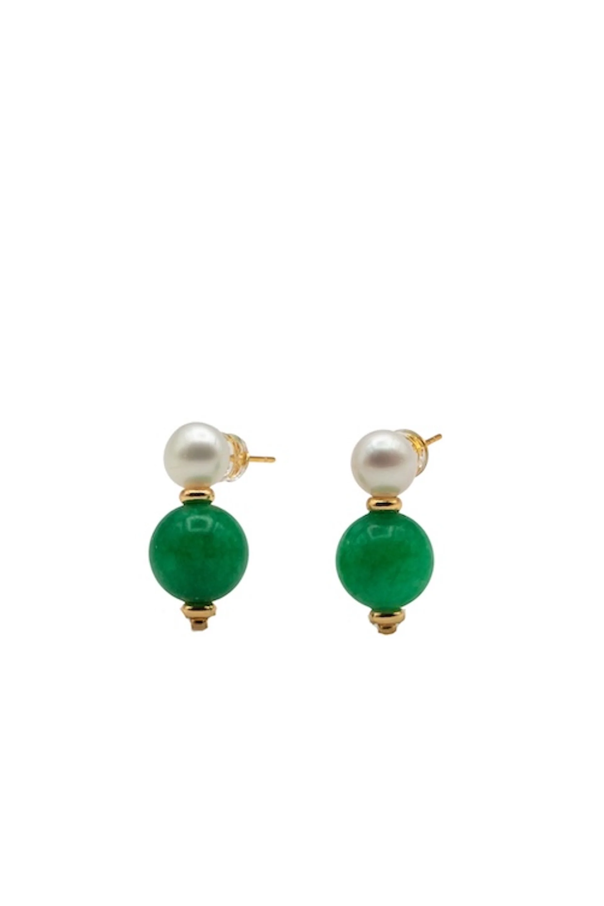 Robyn — Pearl Jade Stone Drop Earrings