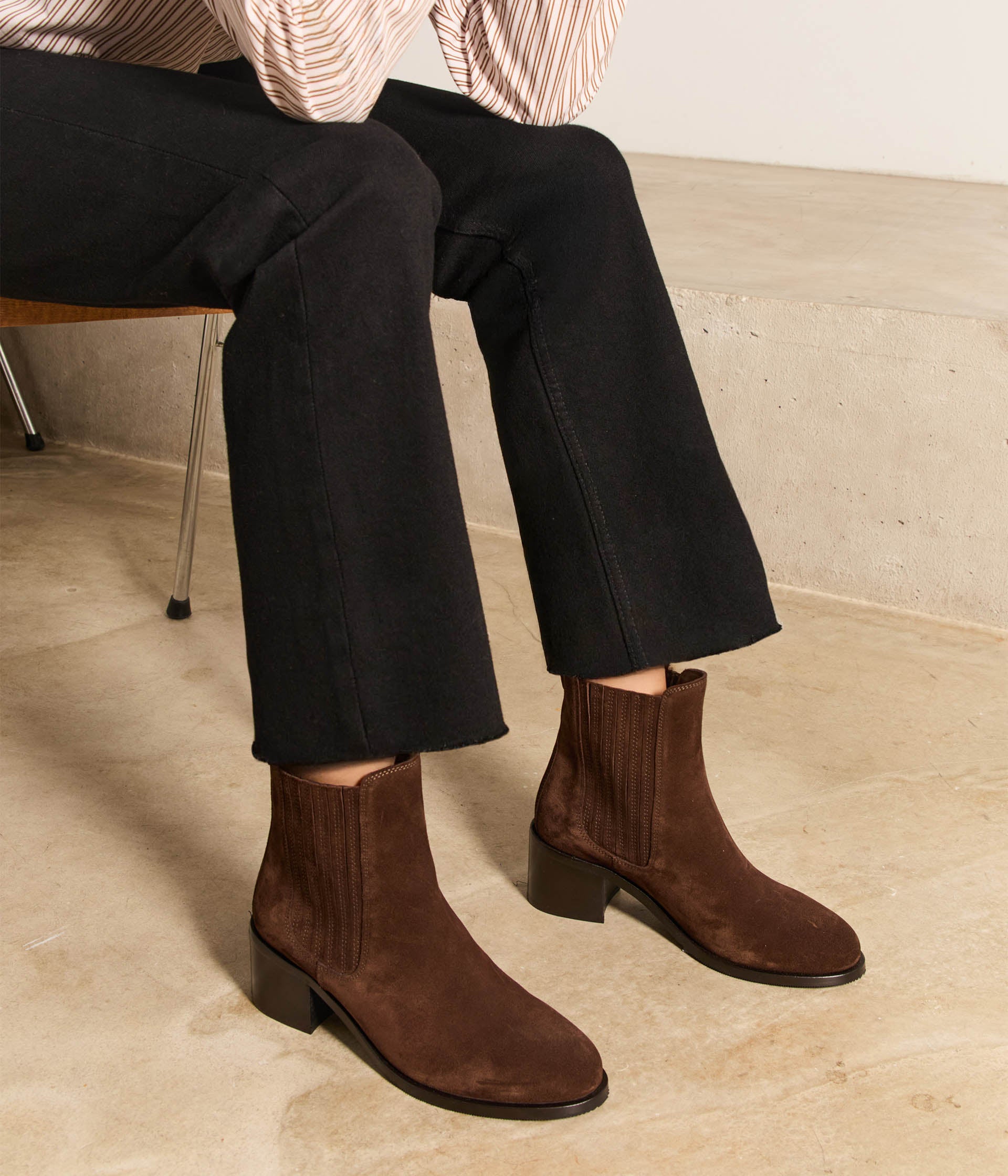 Chelsea boots chocolat Barney