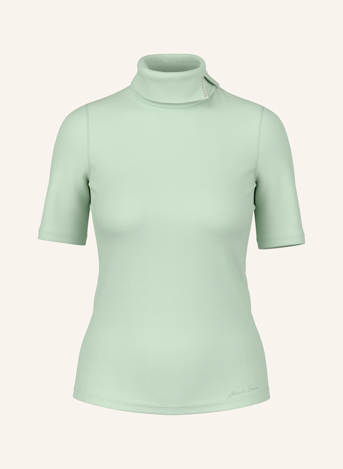 MARC CAIN Rollkragenshirt mit Schmuckperlen