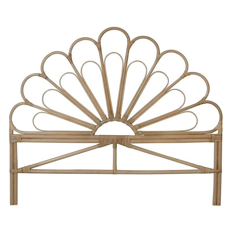- Tête de lit fleur en rotin 160 cm