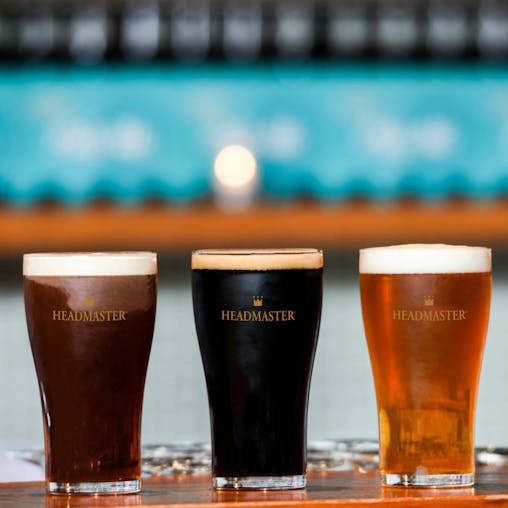 Headmaster Crown Nucleated Beer Conical Glasses 425ml | Set of 6