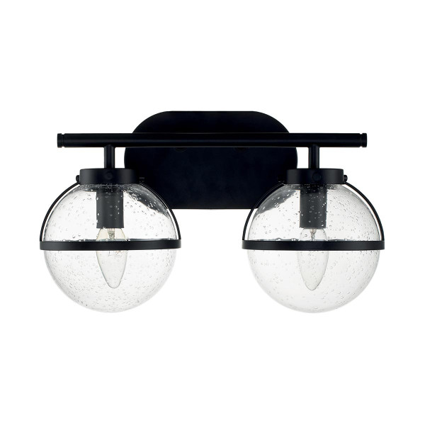 Kinkiet czarny Hollis 2xE14x40W wym:23x38,1x19,3cm IP44 Hinkley