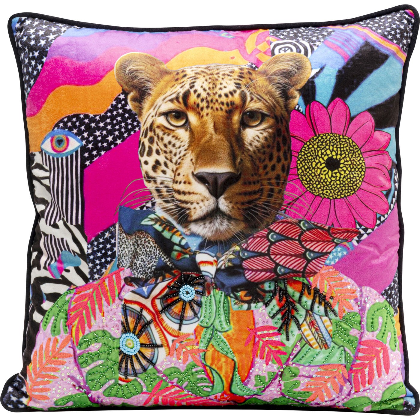Kare Design Kussen Fantasy luipaard