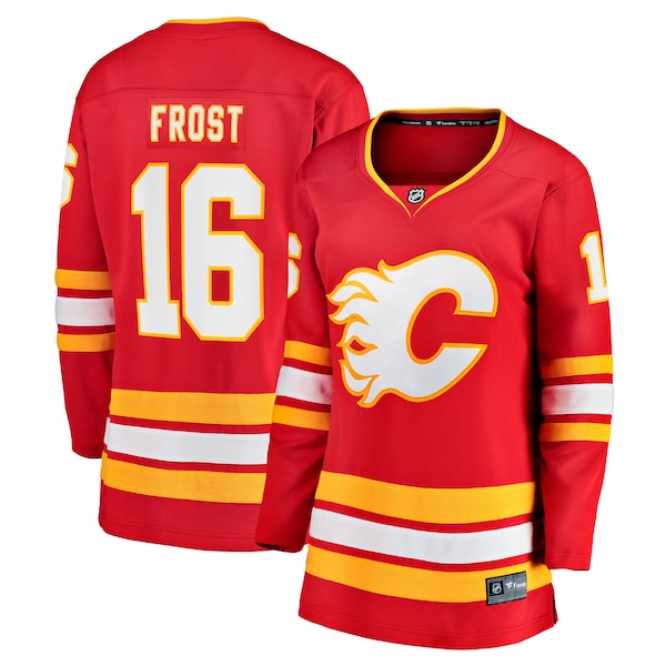 Morgan Frost Calgary Flames  Women's Home Breakaway Jersey - Red