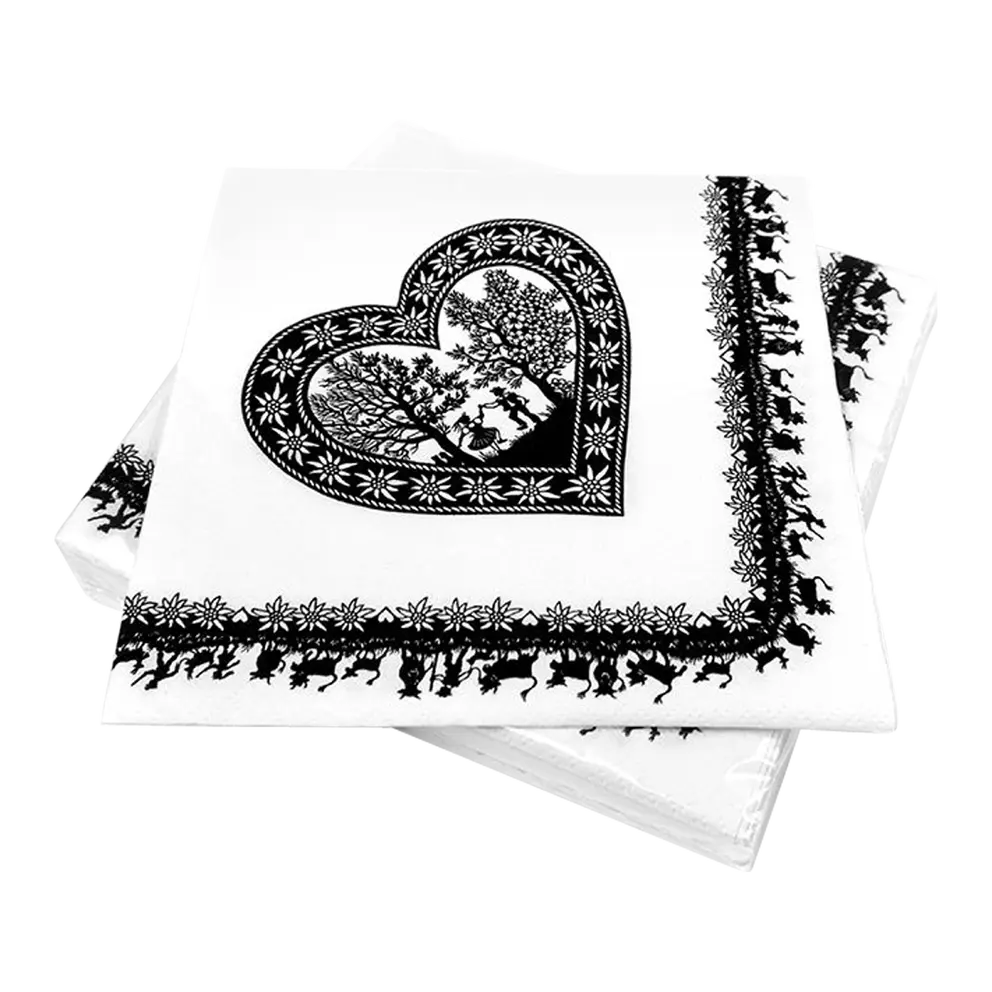 Papierserviette 20er-Set Swiss Heart