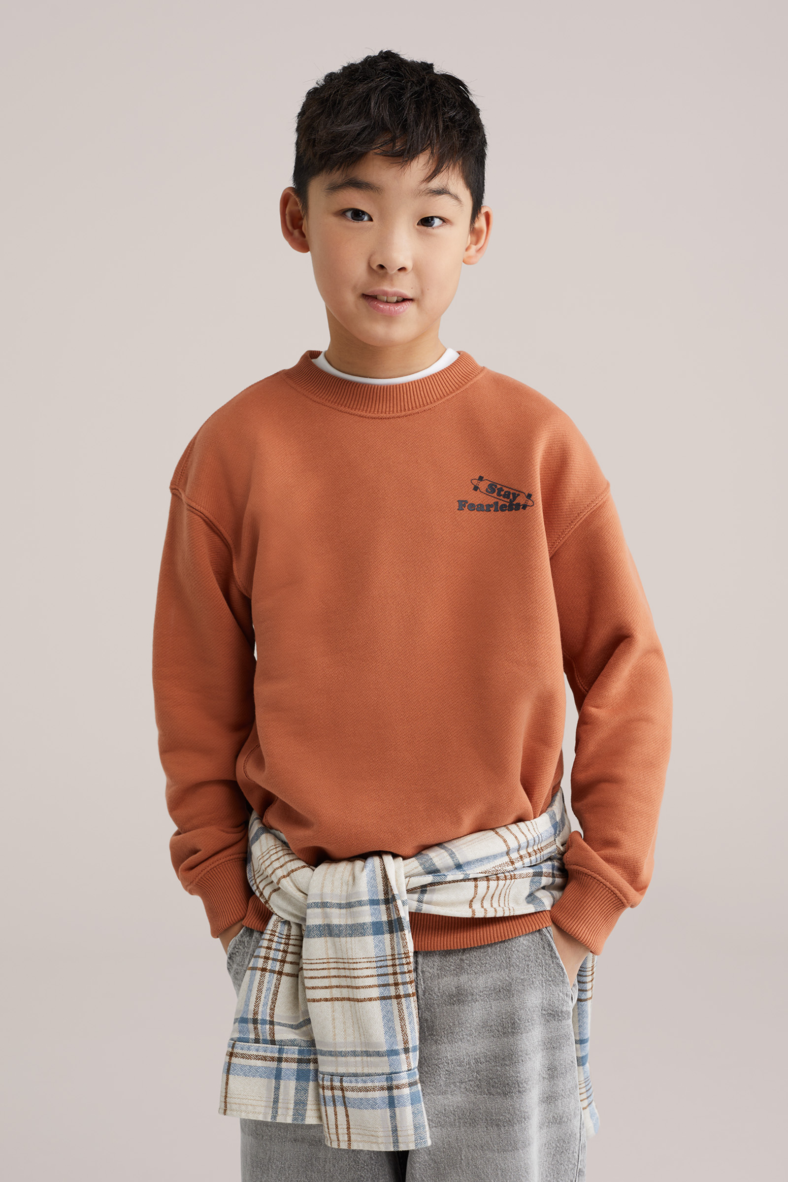 Jongens sweater met print