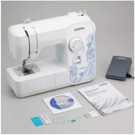 Brother RLX3817 Full Size 17 Stitch Sewing Machine White,Refurbished (Renewed)