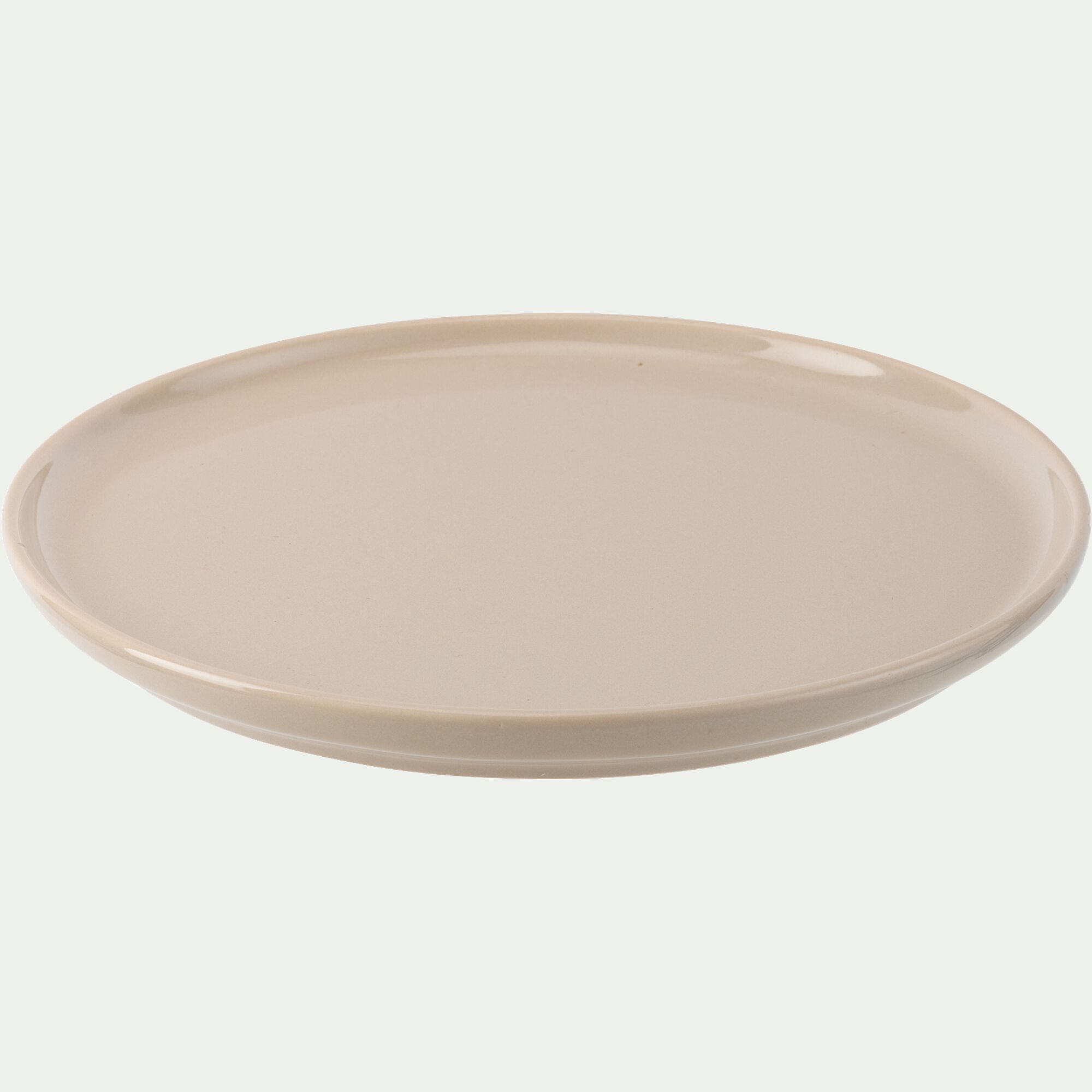 SELMA - Assiette à dessert en faïence D22,3cm - beige alpilles