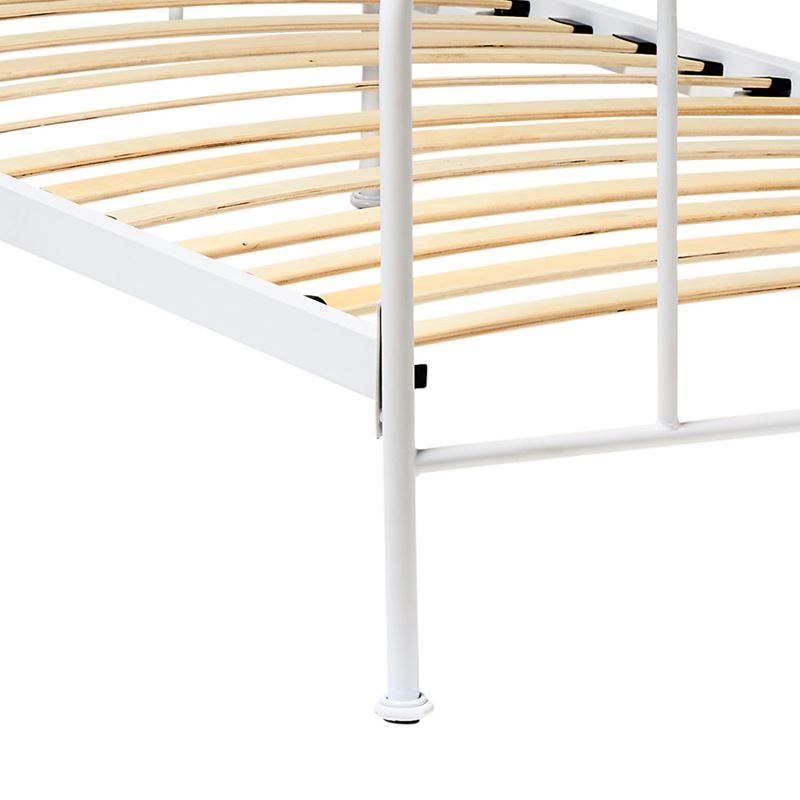 Heirloom White Iron Bed