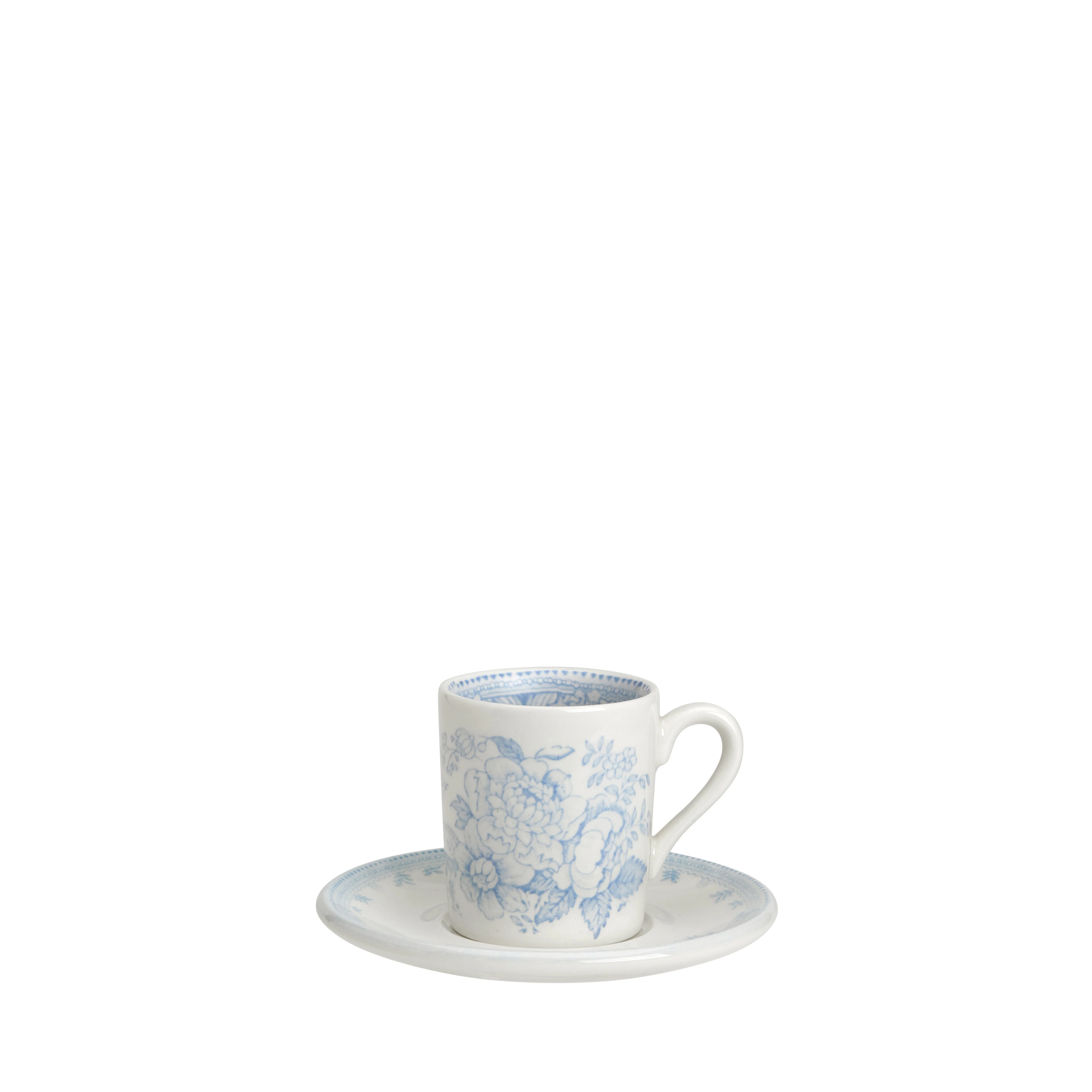 Blue Asiatic Pheasants Espresso Saucer