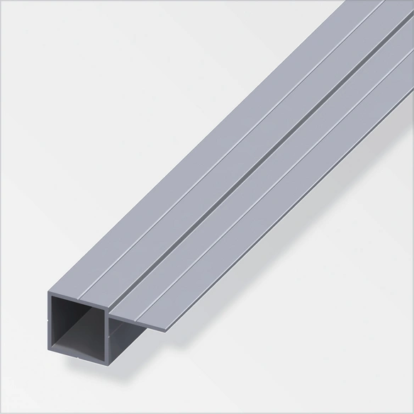 Quadratrohr, BxL: 0,75 x 100 cm, Aluminium