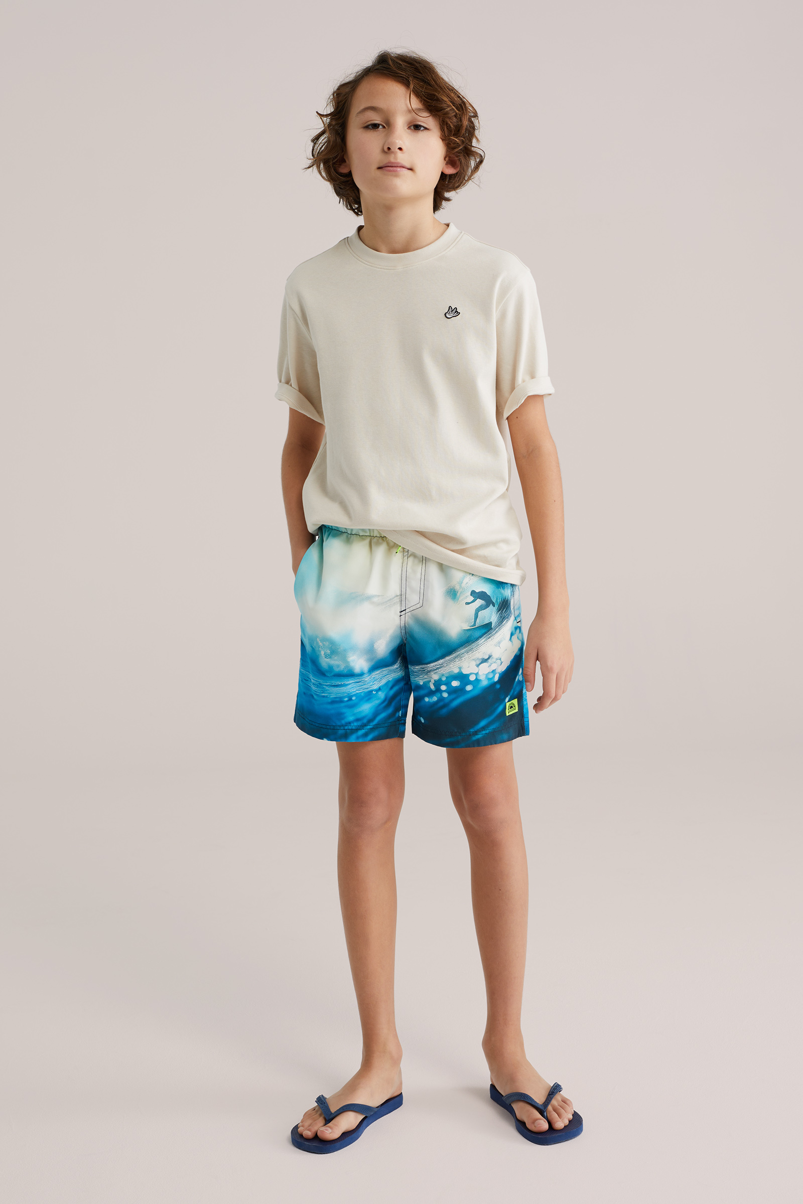 Jongens zwembroek met print