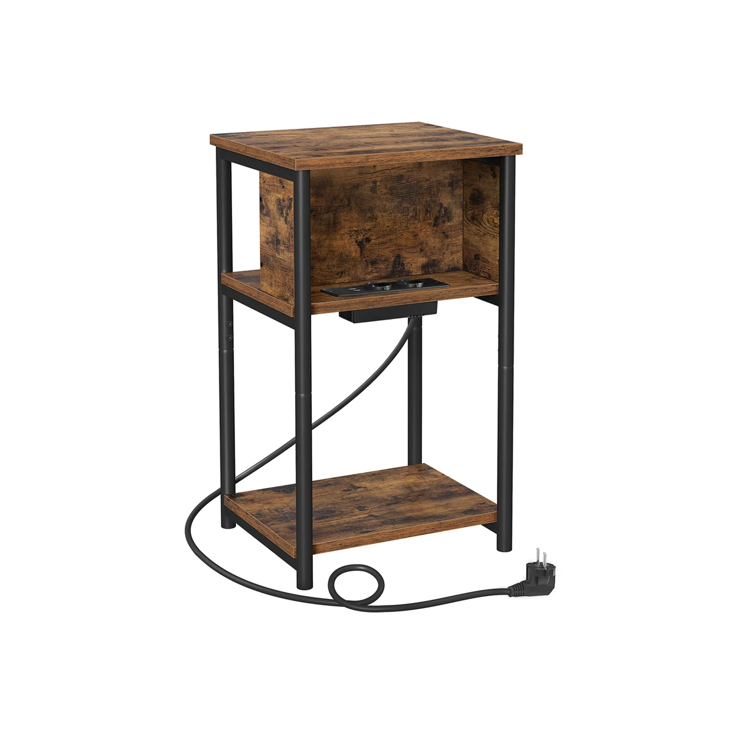 Table d'Appoint Pratique avec Prises pour Salon ou Chambre