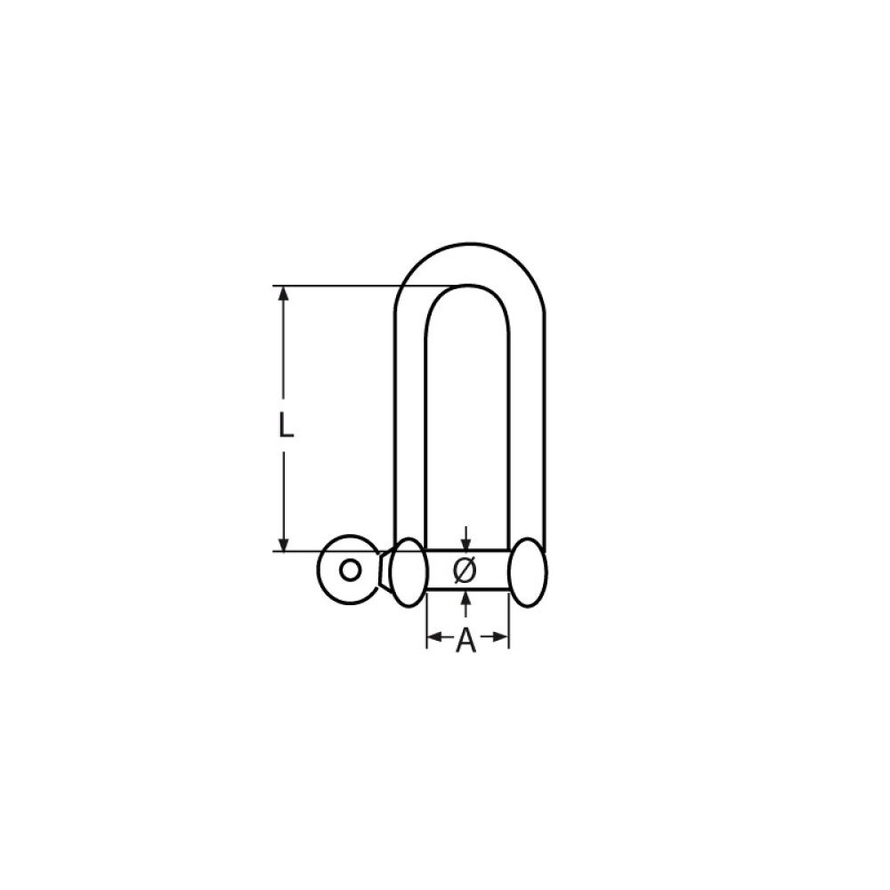 SJAKKEL MARINETECH RETT 6MM