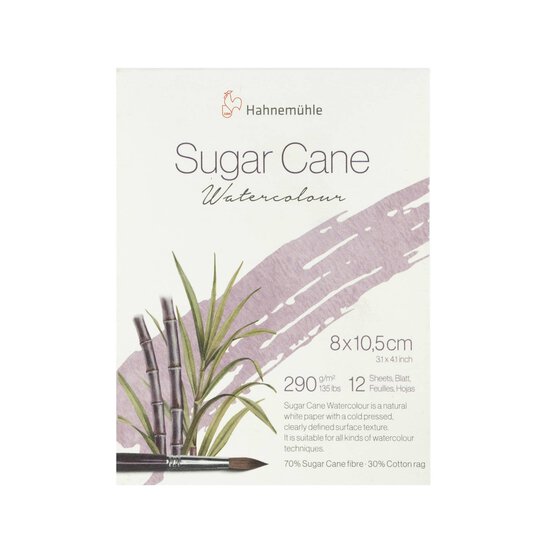 Hahnemuhle Sugar Cane Watercolour Pad 8cm x 10.5cm 12 Sheets