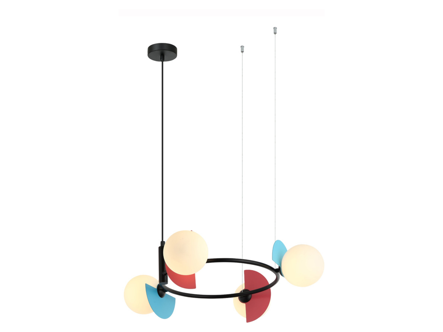 Lampa wisząca Nauti 3-punktowa stalowa wielokolorowa