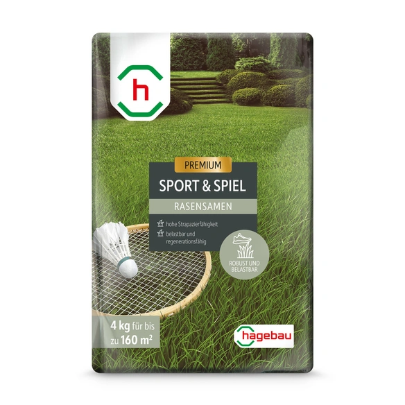 Rasen, Rasensamen Sport- und Spielrasen 4,0Kg Beutel für 160 m2