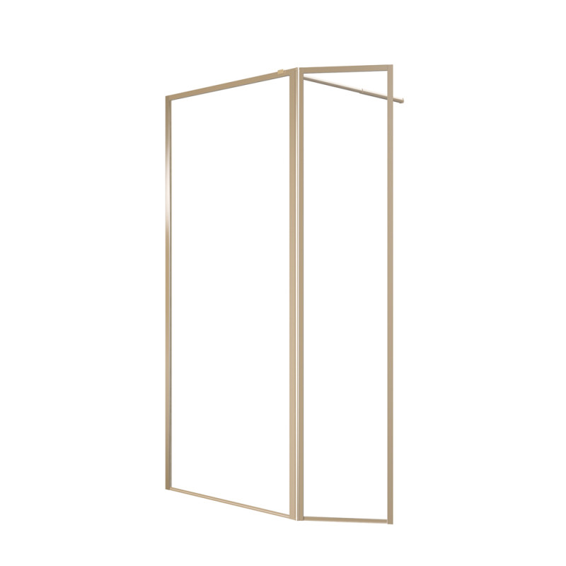 Paroi de douche avec volet Golden Edge 90   40 x 200 cm AURLANE