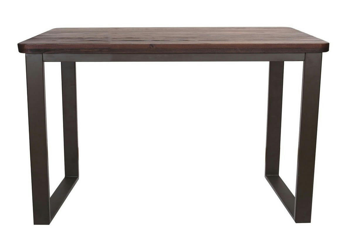 NEVADA - Table repas 120 cm bois massif foncé