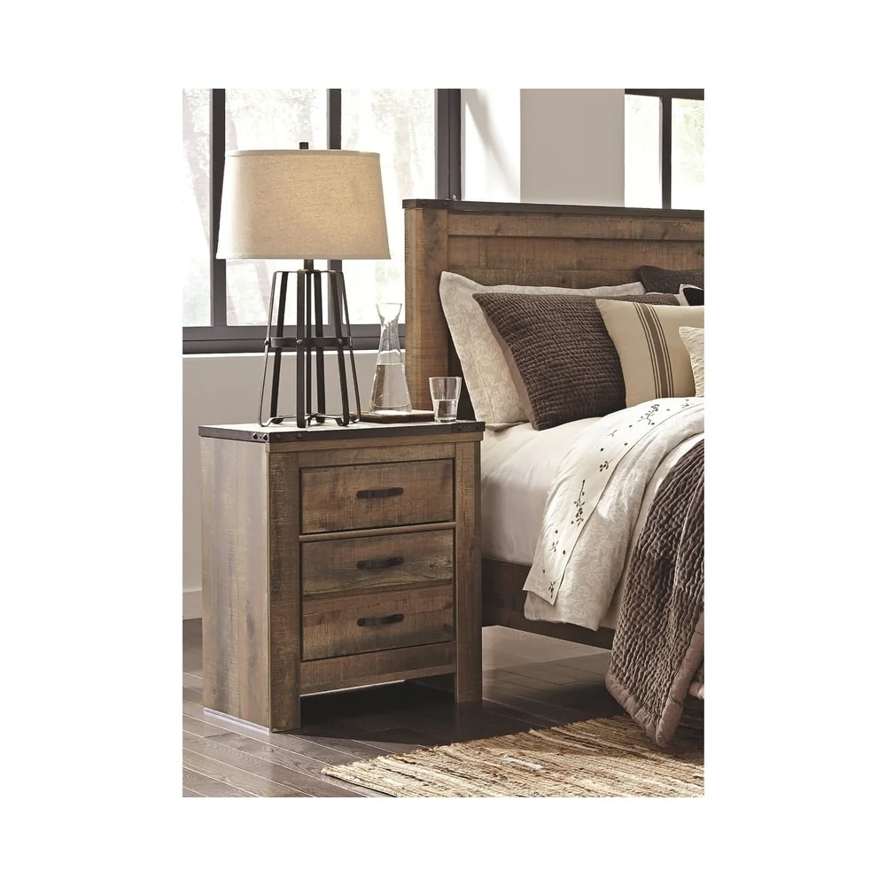 Trinell Two Drawer Night Stand - Brown