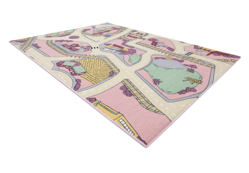 DYWAN REBEL ROADS Playtime 63 Miasteczko, dla dzieci 95x133 cm