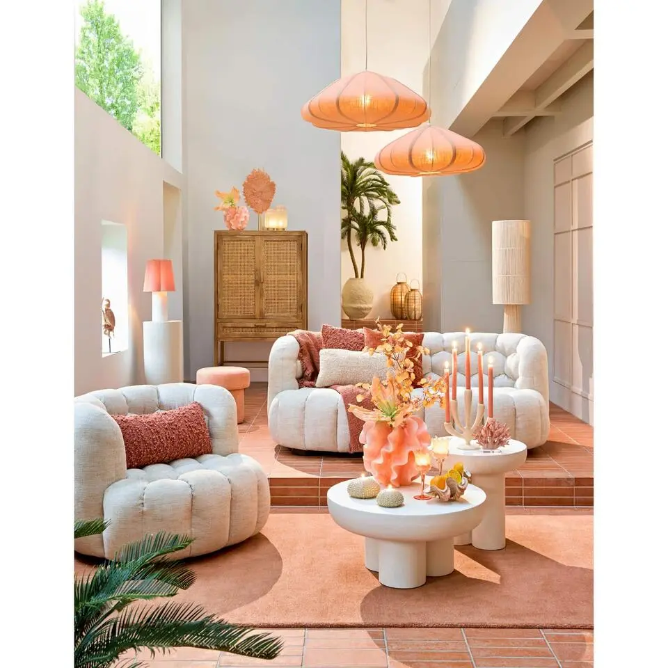 Tafellamp Musaby - Zachtroze - &Oslash;25cm