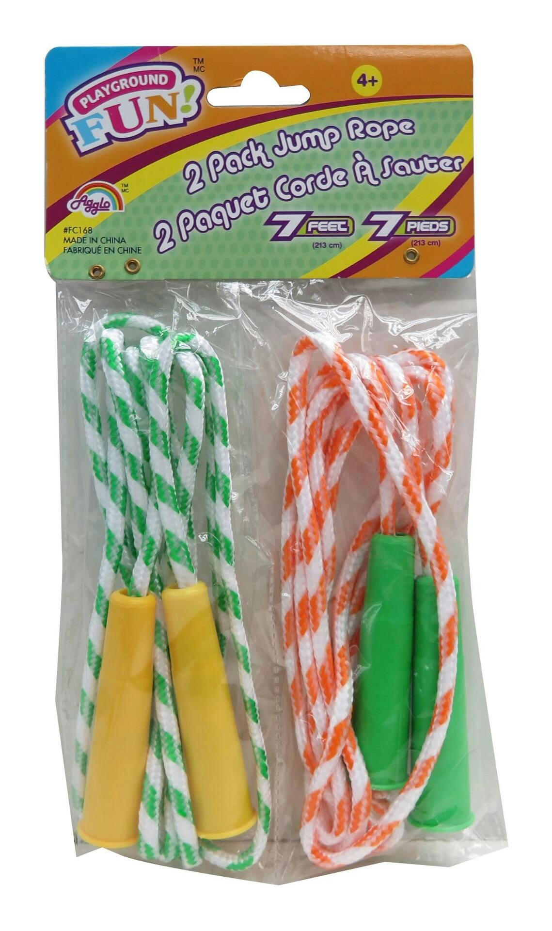 Sports Club Kids Adjustable Skipping/Jump Rope, Reflective Handles, Assorted Age 4+, 7-Ft