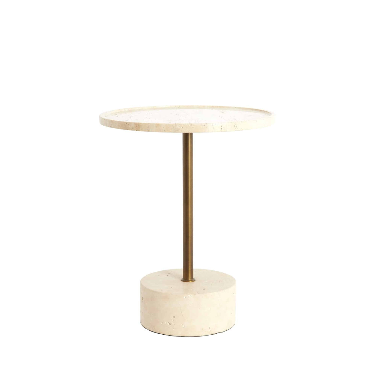 Light & Living bijzettafel Civita - bruin - Ø41cm