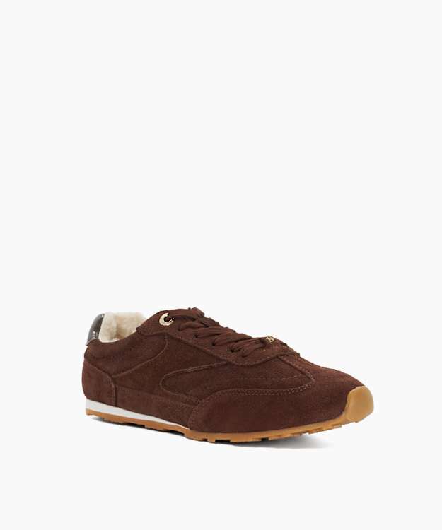 Engine Brown - Suede Low-Top Trainers