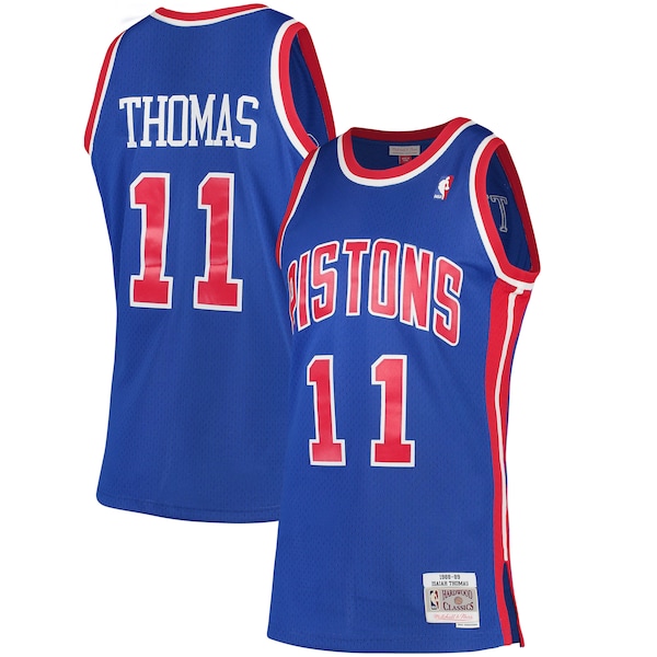 Isiah Thomas Detroit Pistons 1988/89 Hardwood Classics Swingman Jersey - Blue