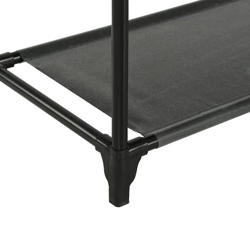 NNEVL Clothes Rack Steel and Non-woven Fabric 55x28.5x175 cm Black