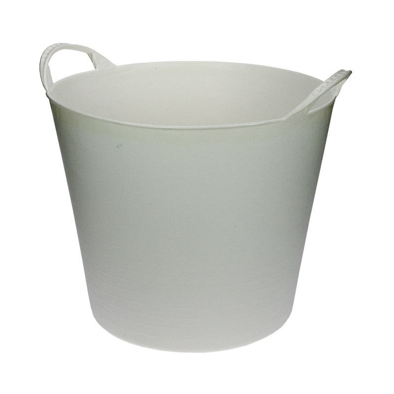 Seau en plastique souple blanc 14 L AVR-TOOLS