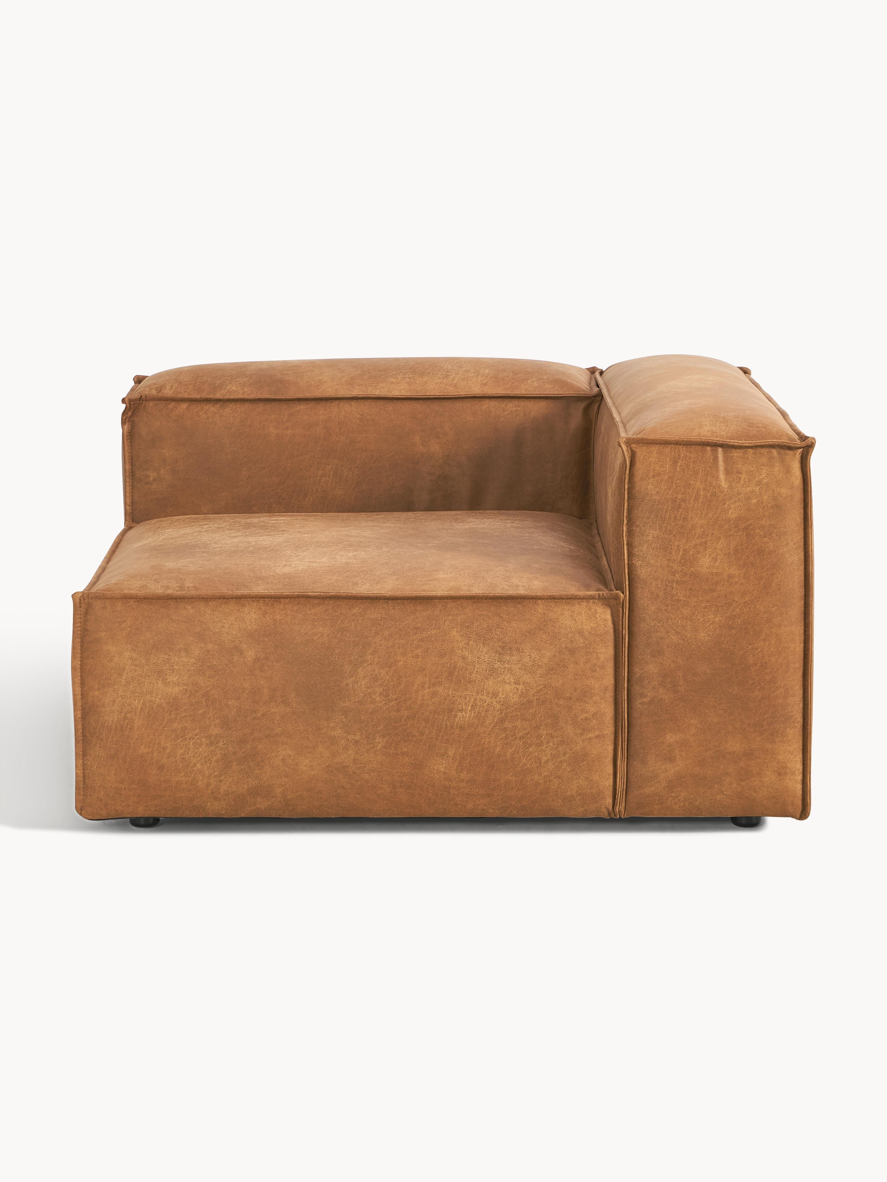 Eckmodul Lennon aus recyceltem Leder