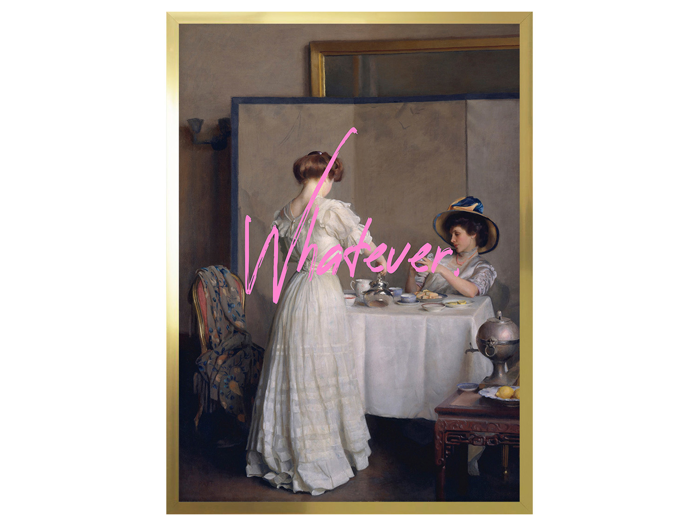 Obraz w ramie Tea In The Living Room 53x73 cm