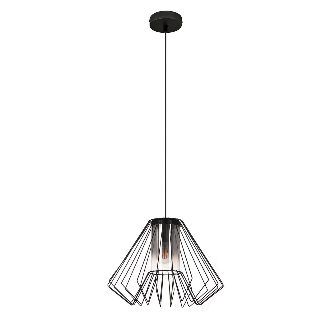 Lampa wisząca czarna-dymiona EMERENCIA 1xE27x40W wym: 120x40x40 cm Rabalux