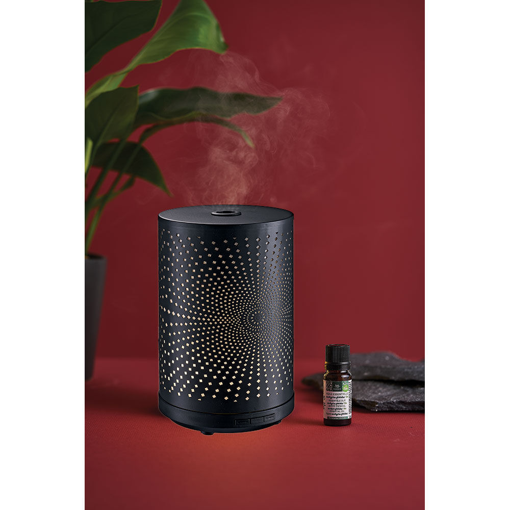 Diffuseur ultrasonique lumineux Mességué cylindrique 120 ml